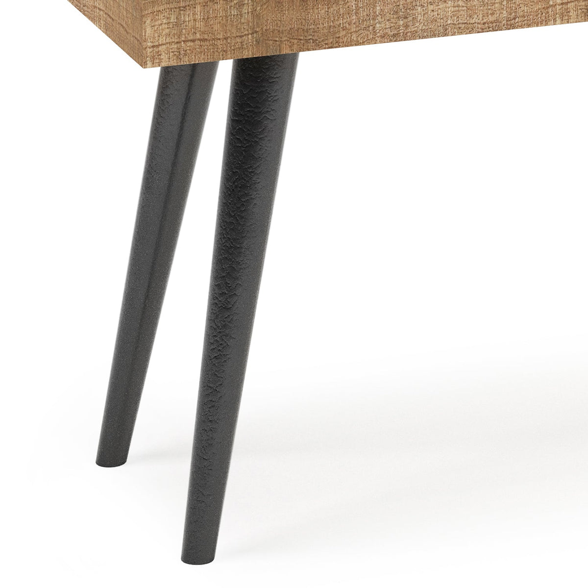 Durham 43 Inch Wide Solid Mango Wood Bench in Distressed