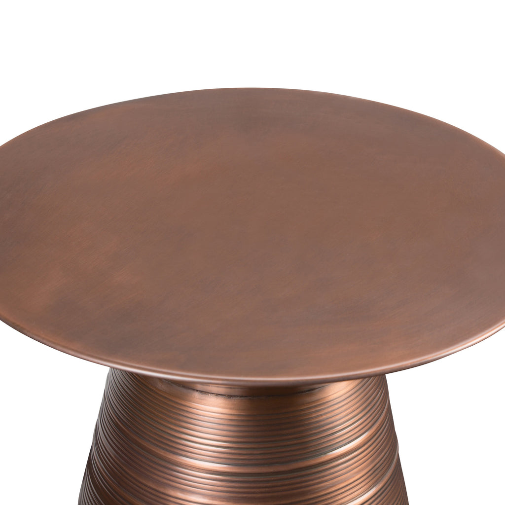 Sheridan 18 Inch Wide Metal Accent Table in Aged