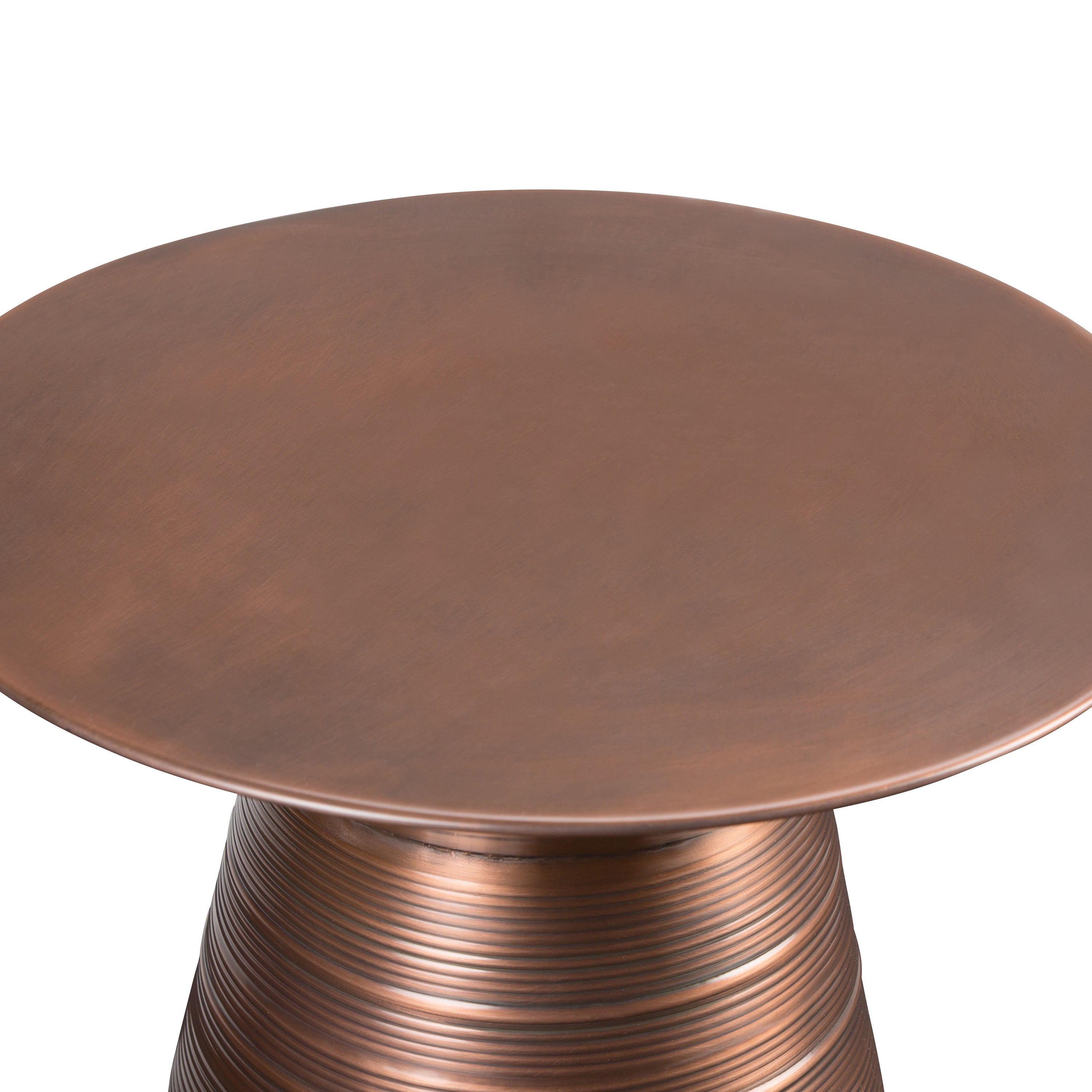 Sheridan 18 Inch Wide Metal Accent Table in Aged
