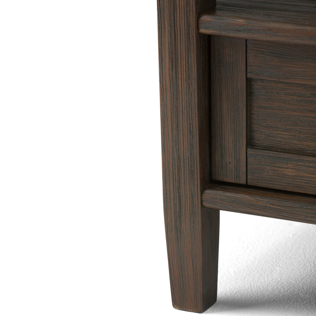 Warm Shaker Solid Wood 20 Inch Wide Transitional End Table