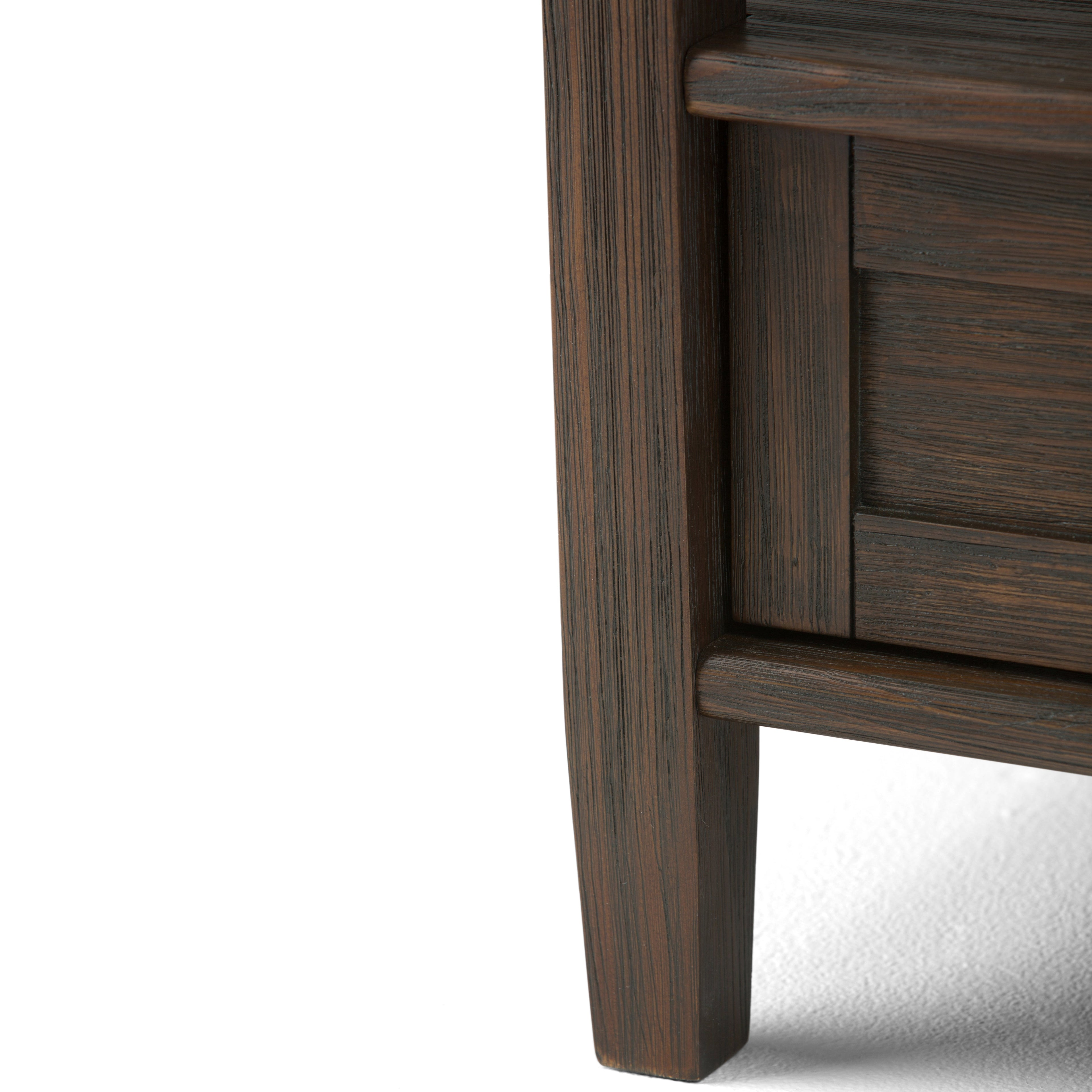 Warm Shaker Solid Wood 20 Inch Wide Transitional End Table