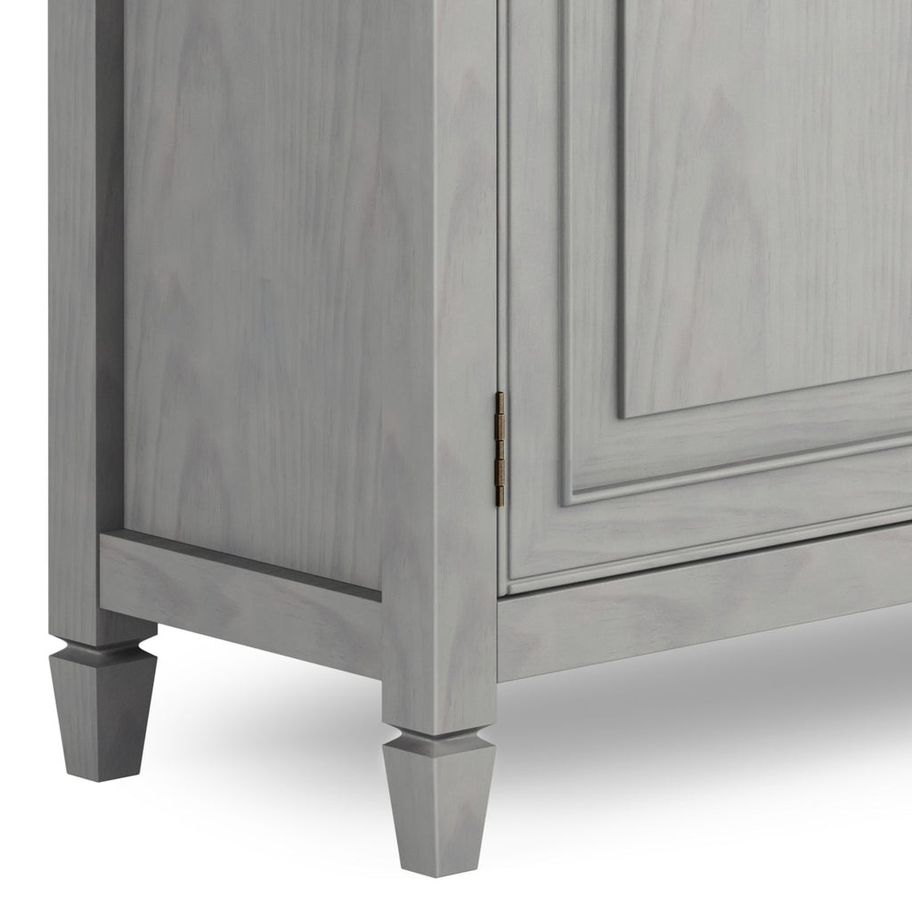 Connaught Solid Wood Entryway Storage Cabinet in Fog