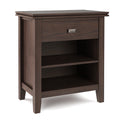 Artisan 24 Inch Wide Solid Wood Bedside Table in Warm