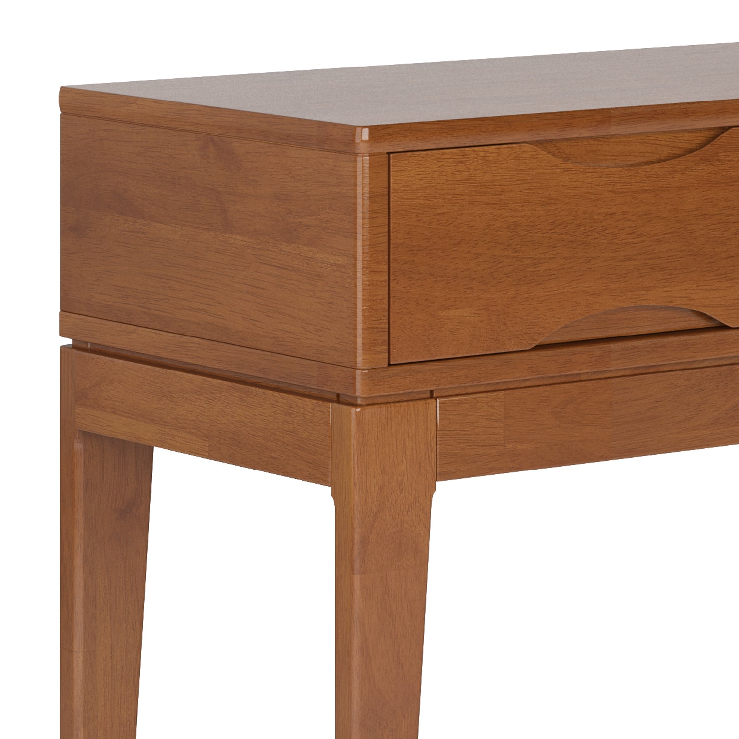 Harper 54 Inch Wide Solid Wood Console Sofa Table in Teak