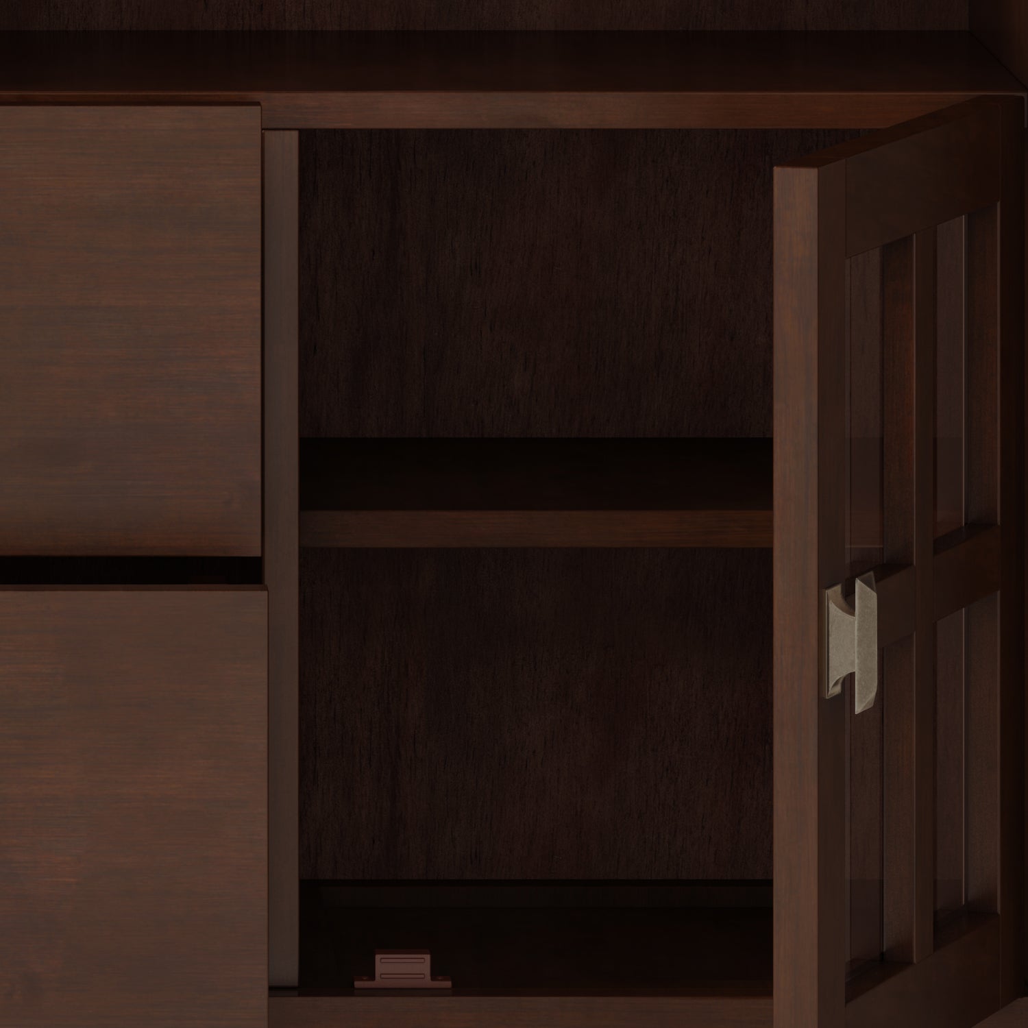 Artisan 48 Inch Wide Solid Wood TV Stand in Russet