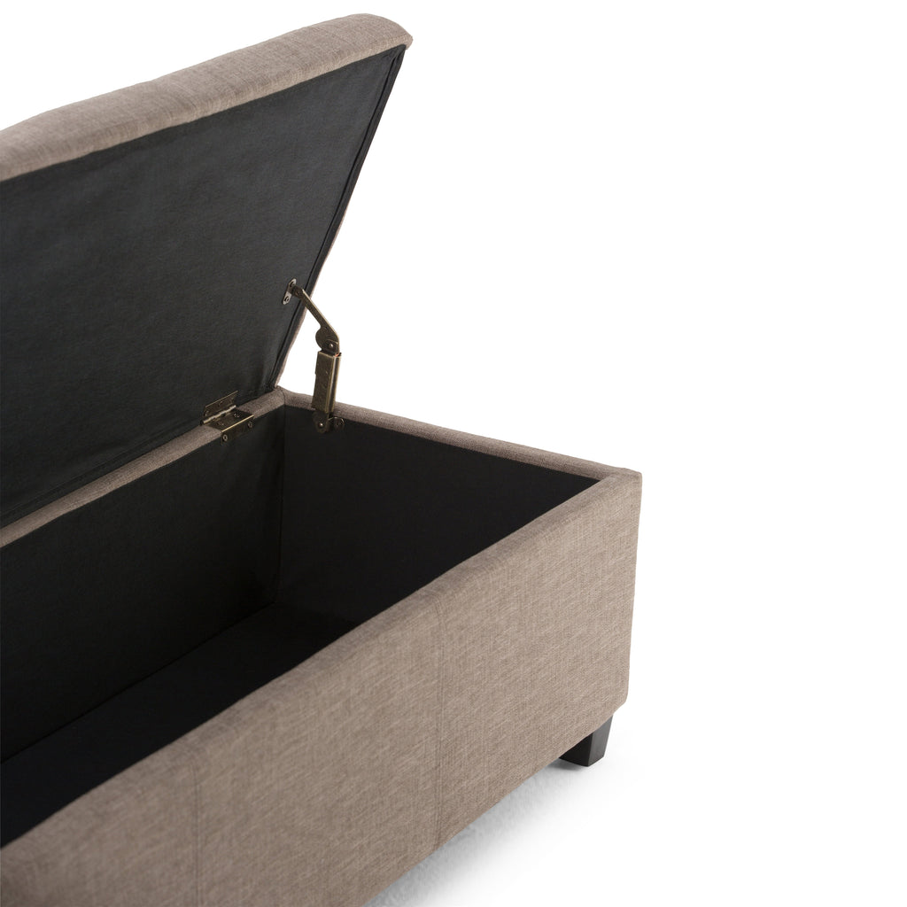 Avalon Storage Ottoman Bench - Fawn