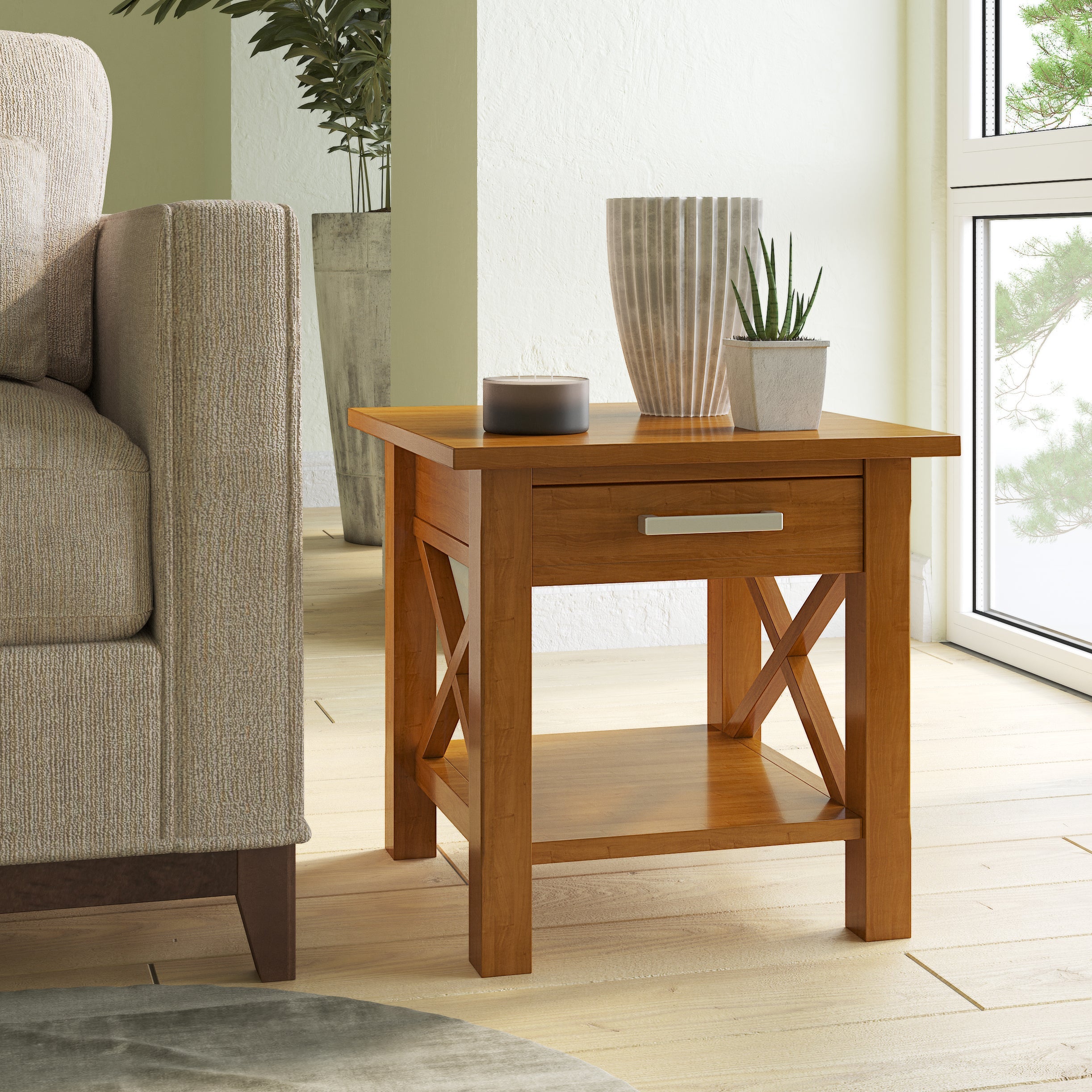 Kitchener - End Table - Light Golden