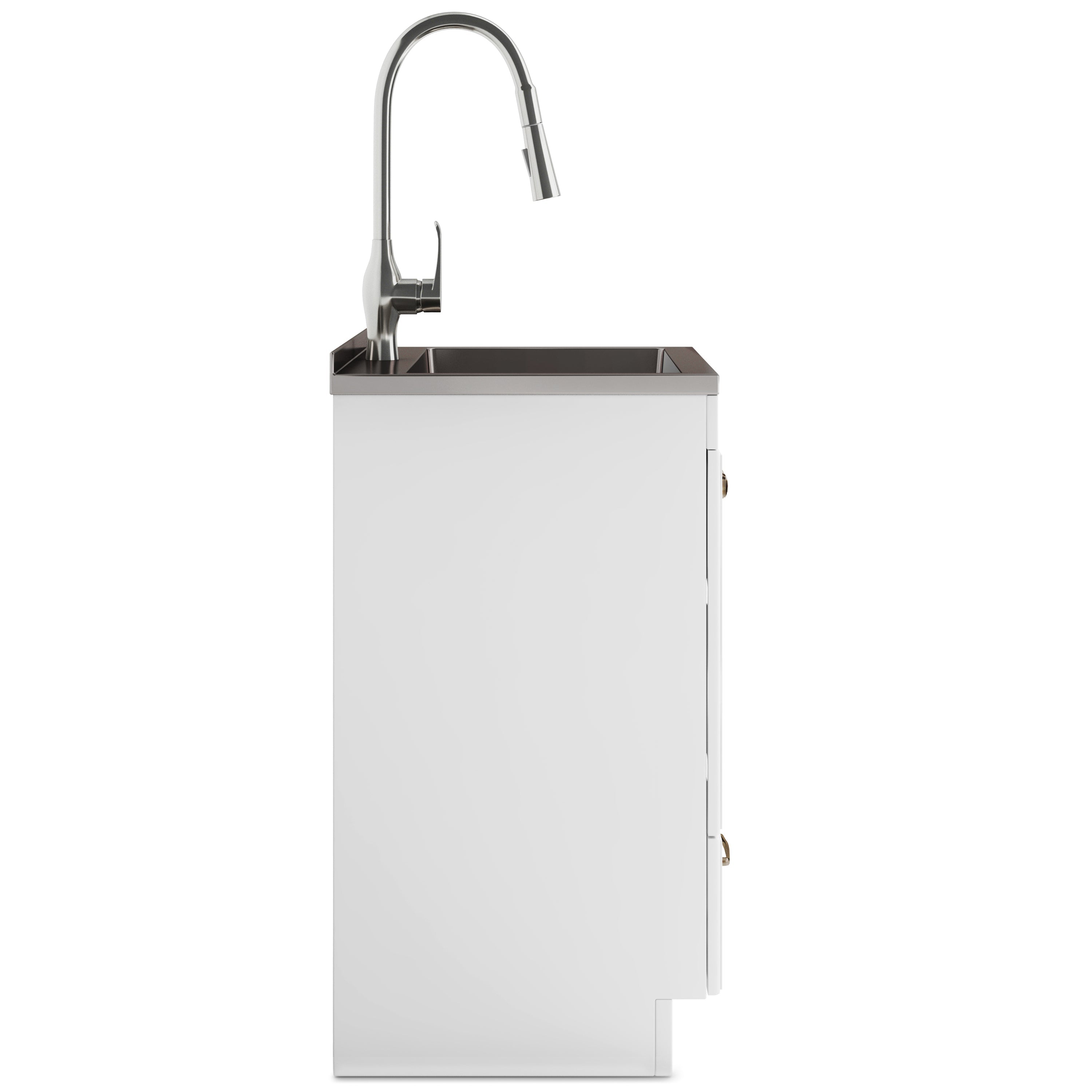 Lawrence 28" Laundry Cabinet with Faucet and Stainless Steel Sink