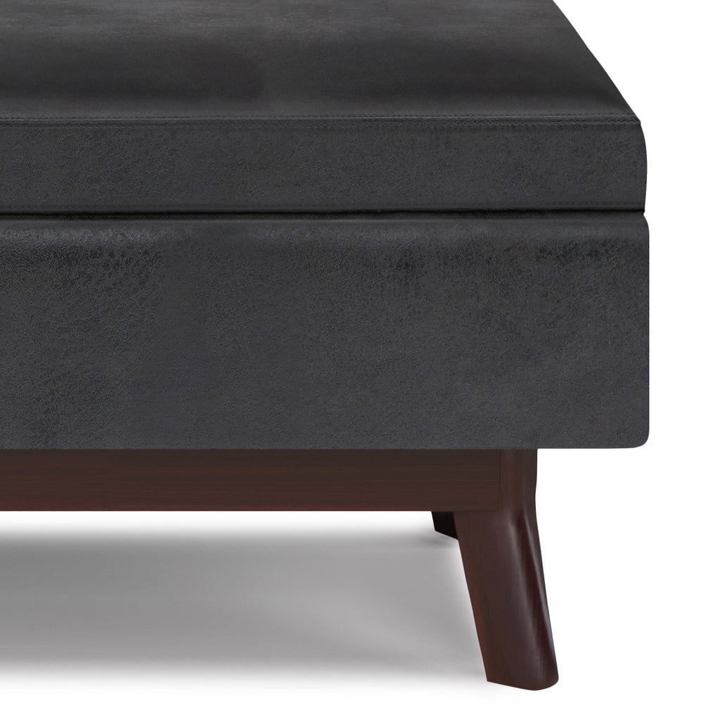 Owen 36 Inch Wide Small Rectangular Storage Ottoman