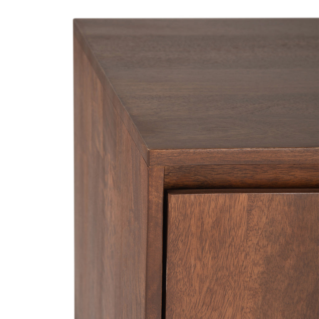 Hunter 60 Inch Wide Solid Mango Wood TV Stand in Urban