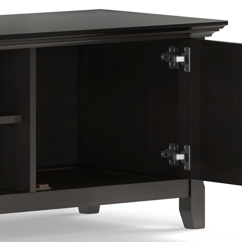 Amherst 72 Inch Wide Solid Wood Low TV Stand in Hickory