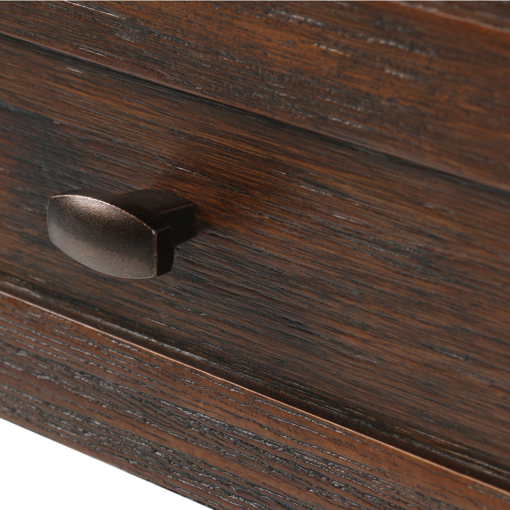 Warm Shaker Solid Wood 20 Inch Wide Transitional End Table