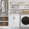 Kyle 28" Laundry Cabinet with Faucet and Stainless Steel Sink