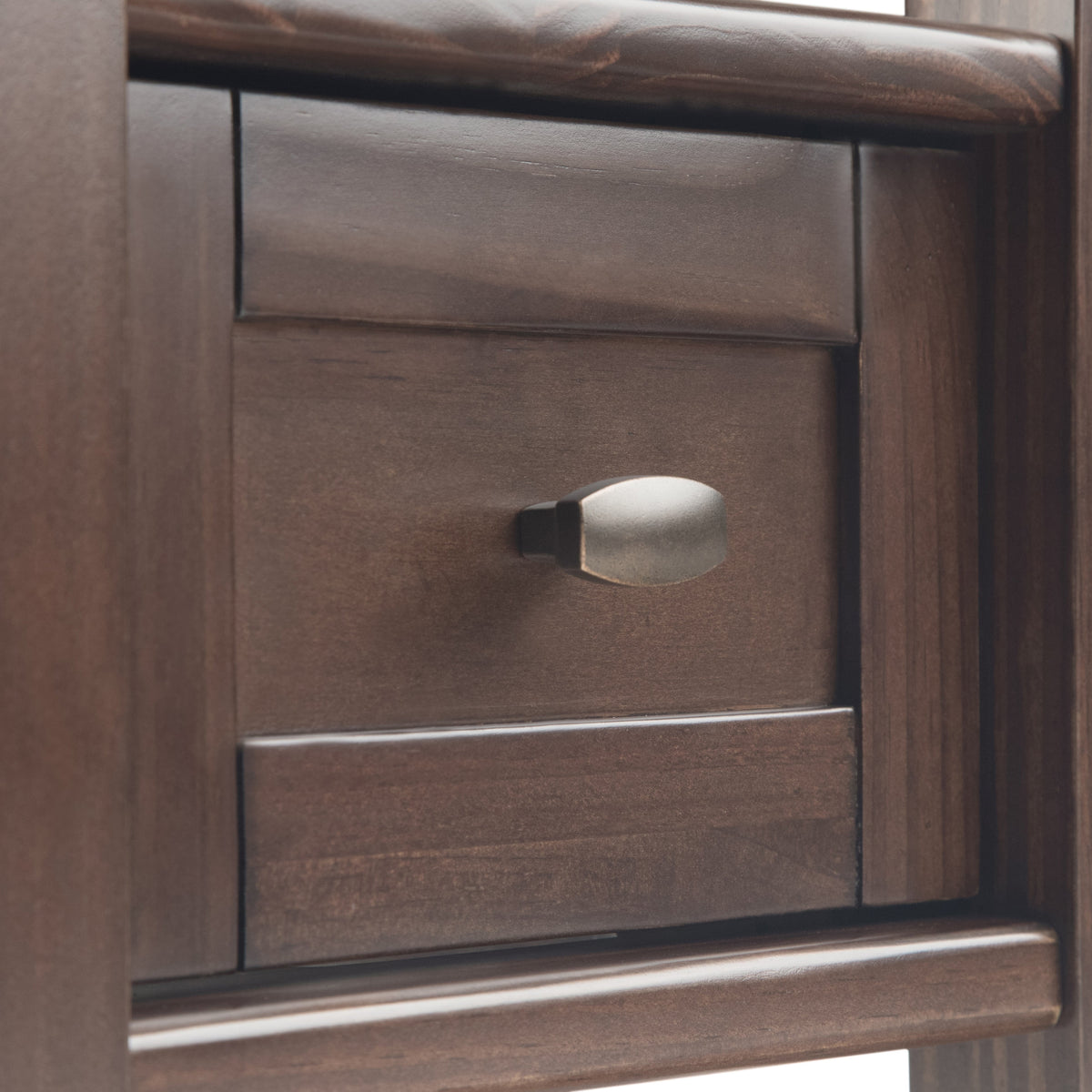 Warm Shaker Solid Wood Transitional Narrow Side Table