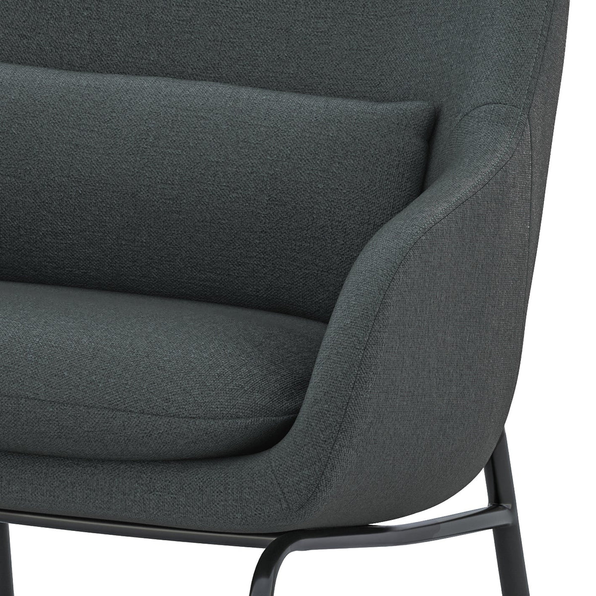 Elmont Accent Chair in Steel