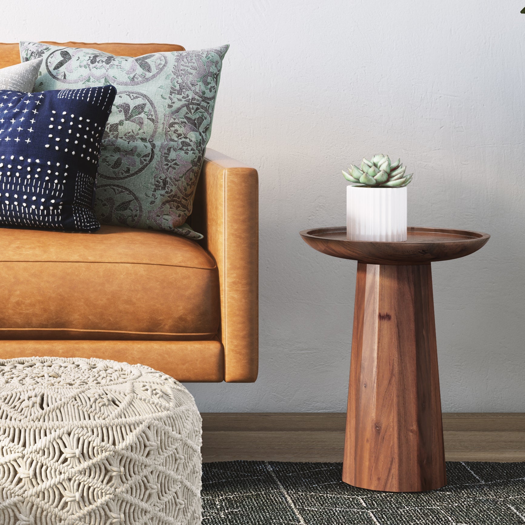 Dayton Wooden Accent Table - Light