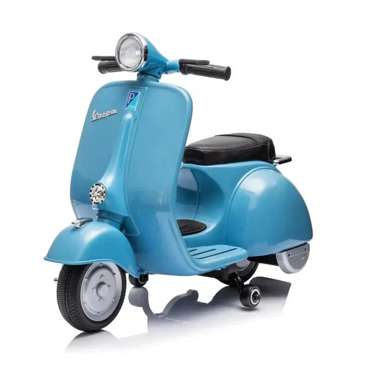 Electric 12V Kids Ride-On Scooter with LED Lights, MP3, USB, and Bluetooth Connectivity