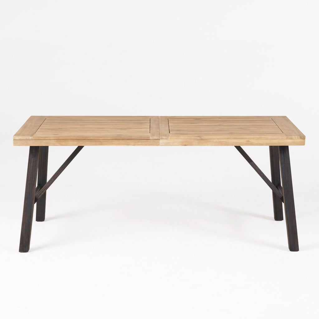 Bettina Dining Table with Slat Panel Design