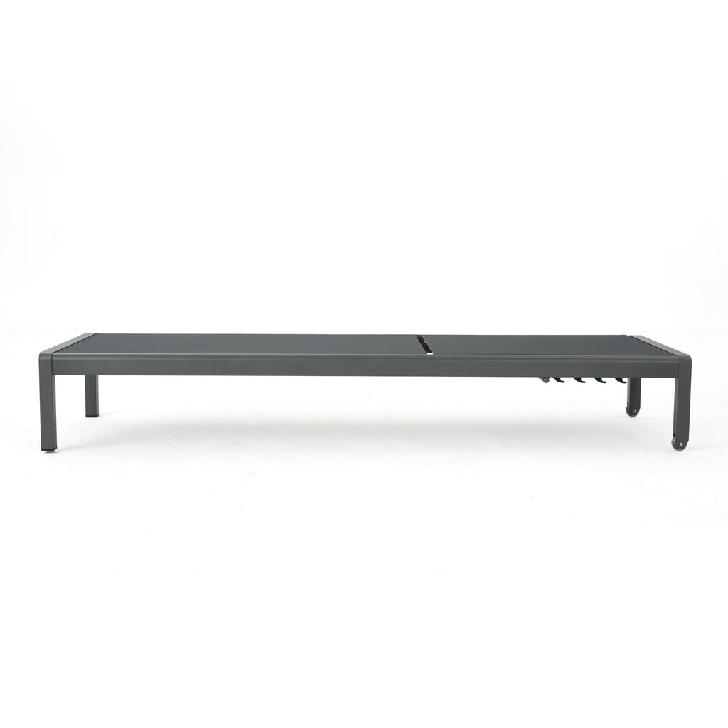 Cape Coral KD Chaise Lounge Grey (Set of 2)