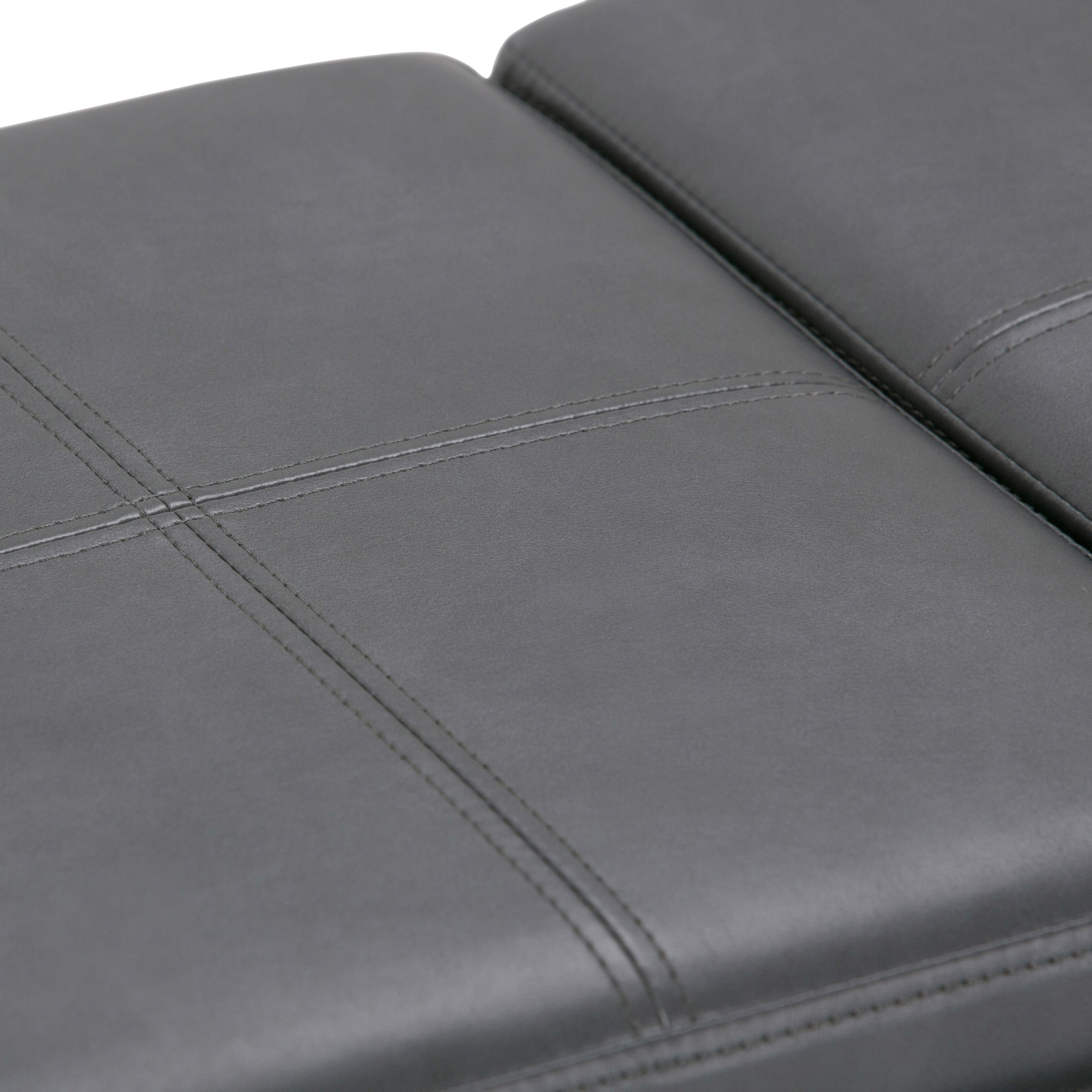 Avalon 42 Inch Wide Storage Ottoman in Stone