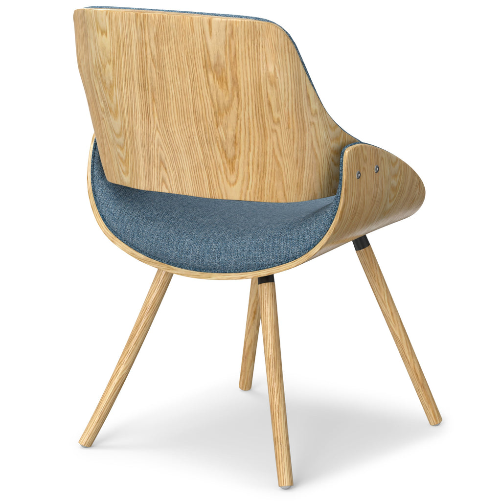 Malden - Bentwood Dining Chair with Wood Back - Denim