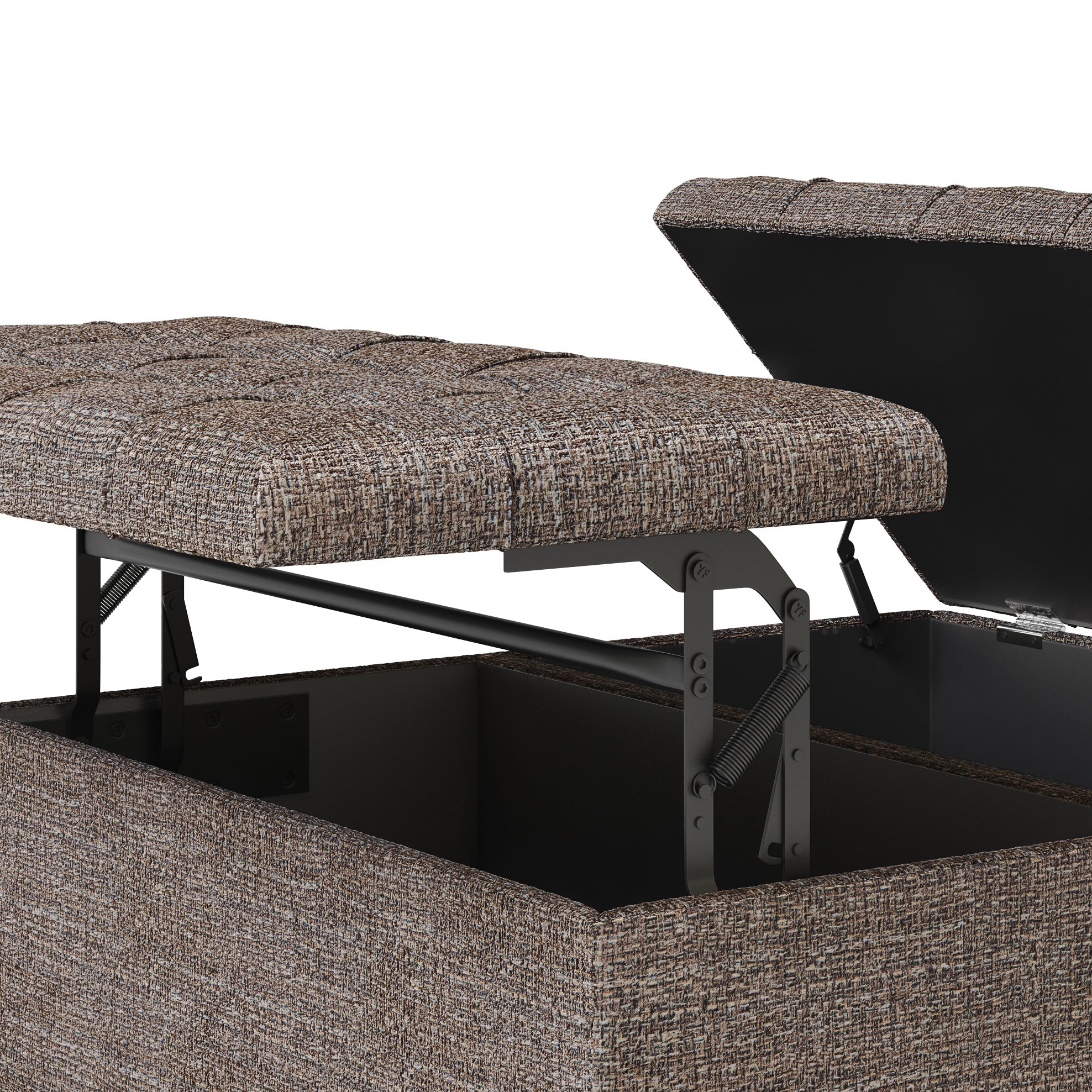 Harrison Coffee Table Storage Ottoman - Mink
