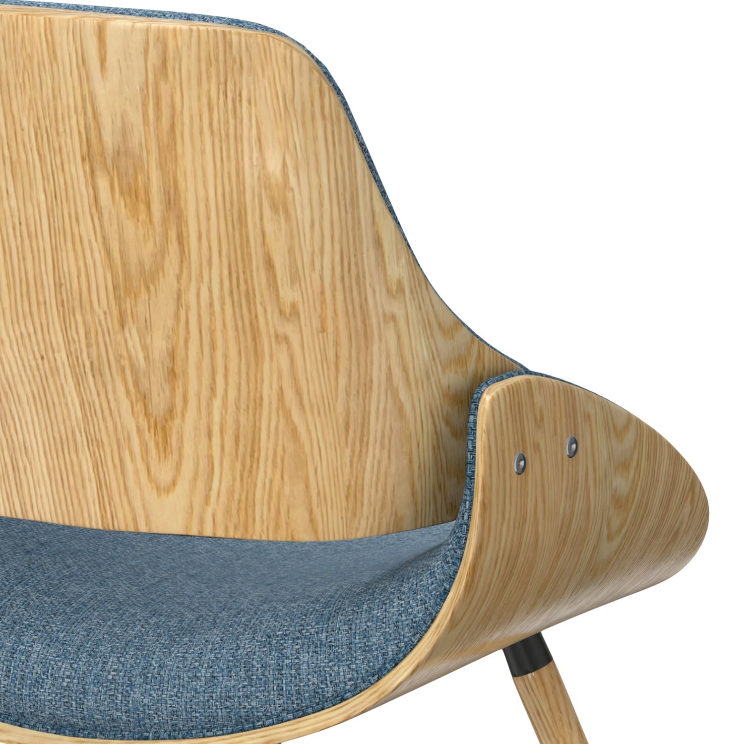 Malden - Bentwood Dining Chair with Wood Back - Denim