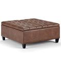 Harrison 36 Inch Wide Coffee Table Storage Ottoman
