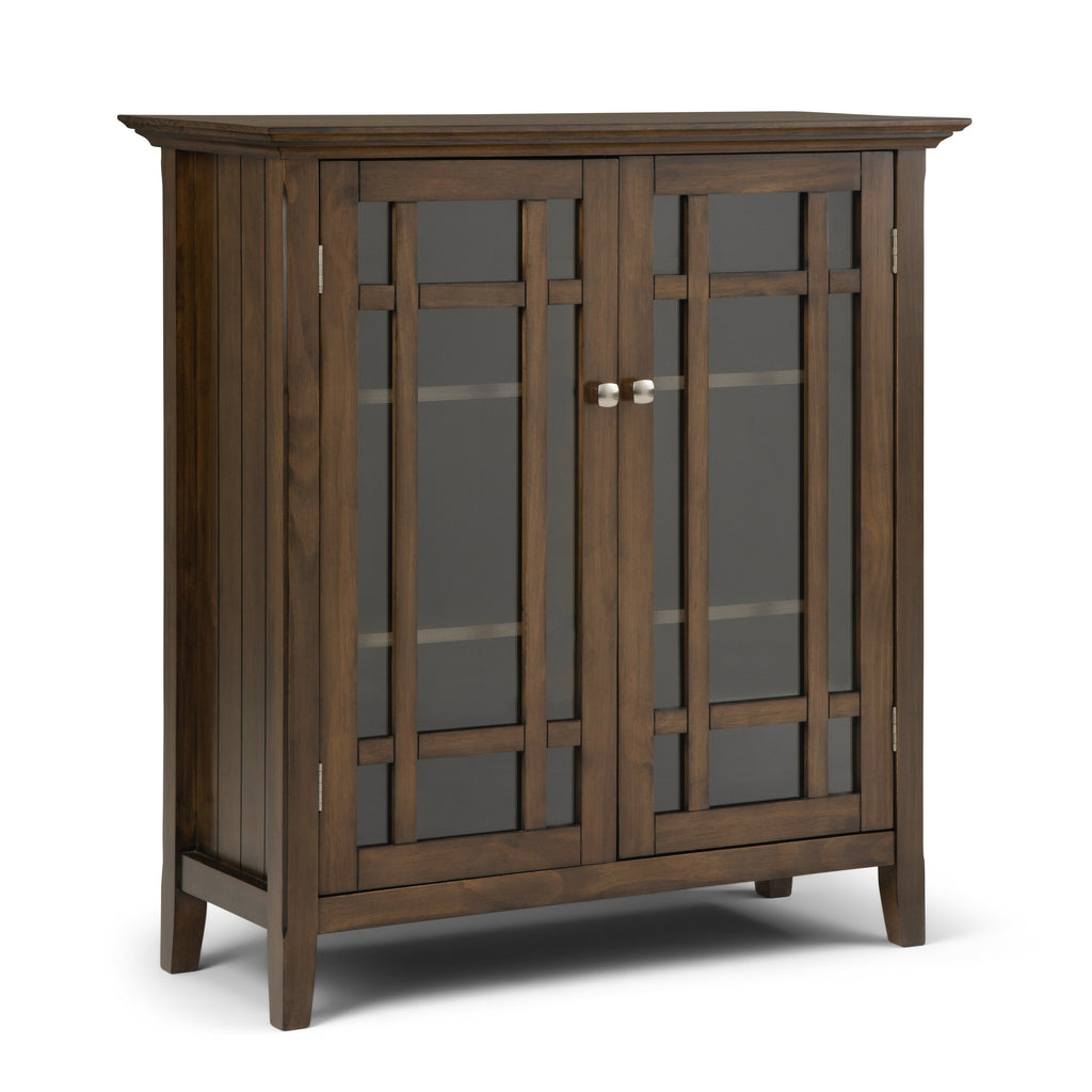 Bedford 39 Inch Wide Solid Wood Medium Storage Cabinet in Rustic