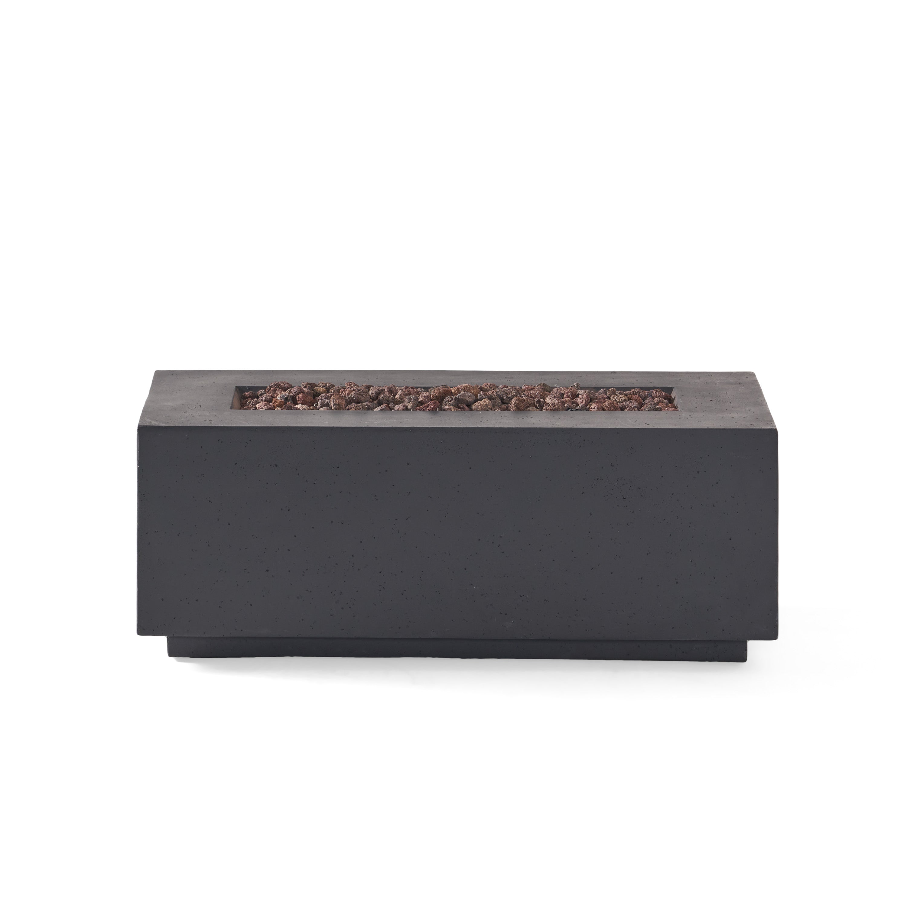 40" Outdoor 40,000 BTU Rectangular MgO Concrete Propane Fire Pit