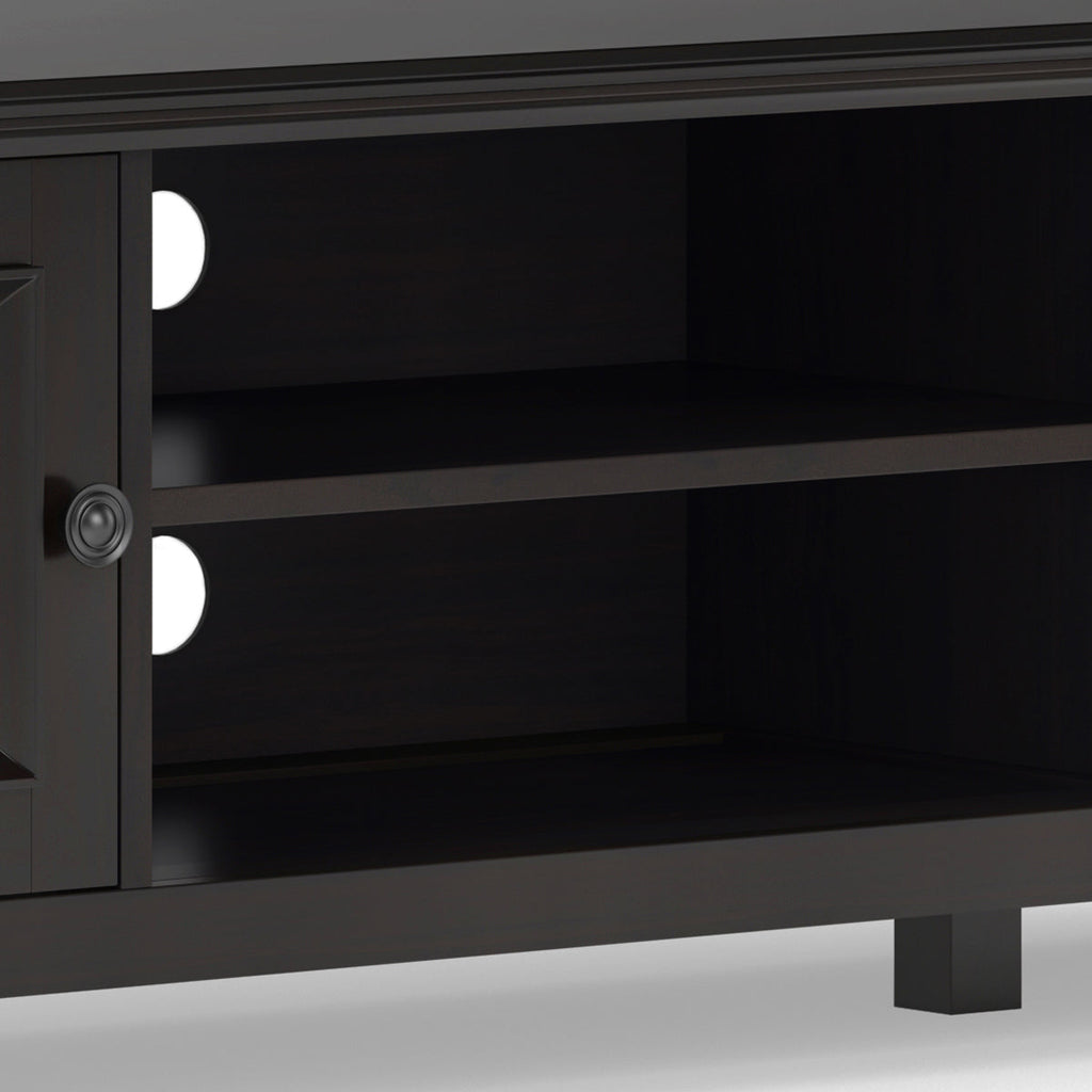 Amherst 72 Inch Wide Solid Wood Low TV Stand in Hickory