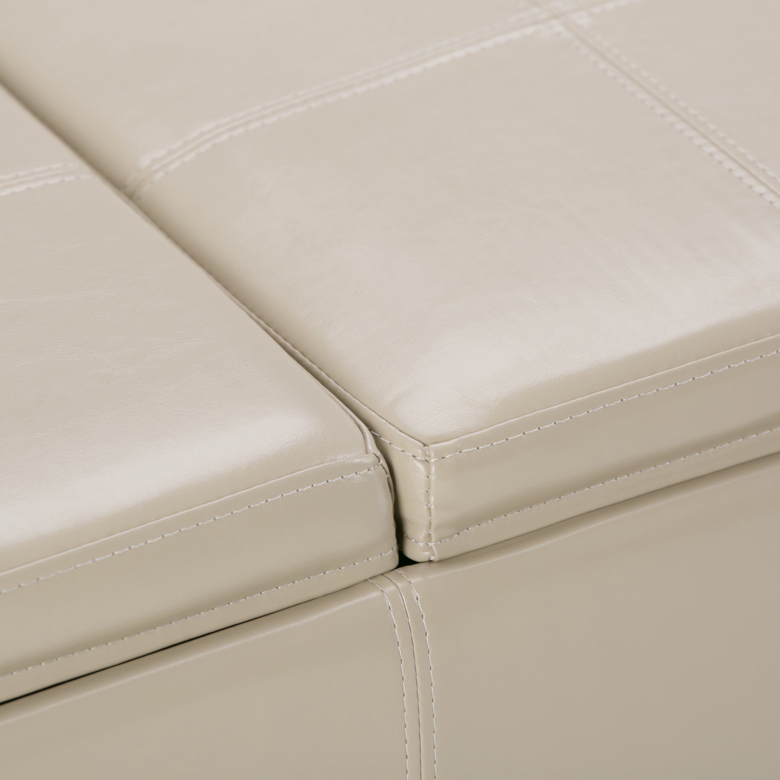 Avalon 42 Inch Wide Storage Ottoman in Satin