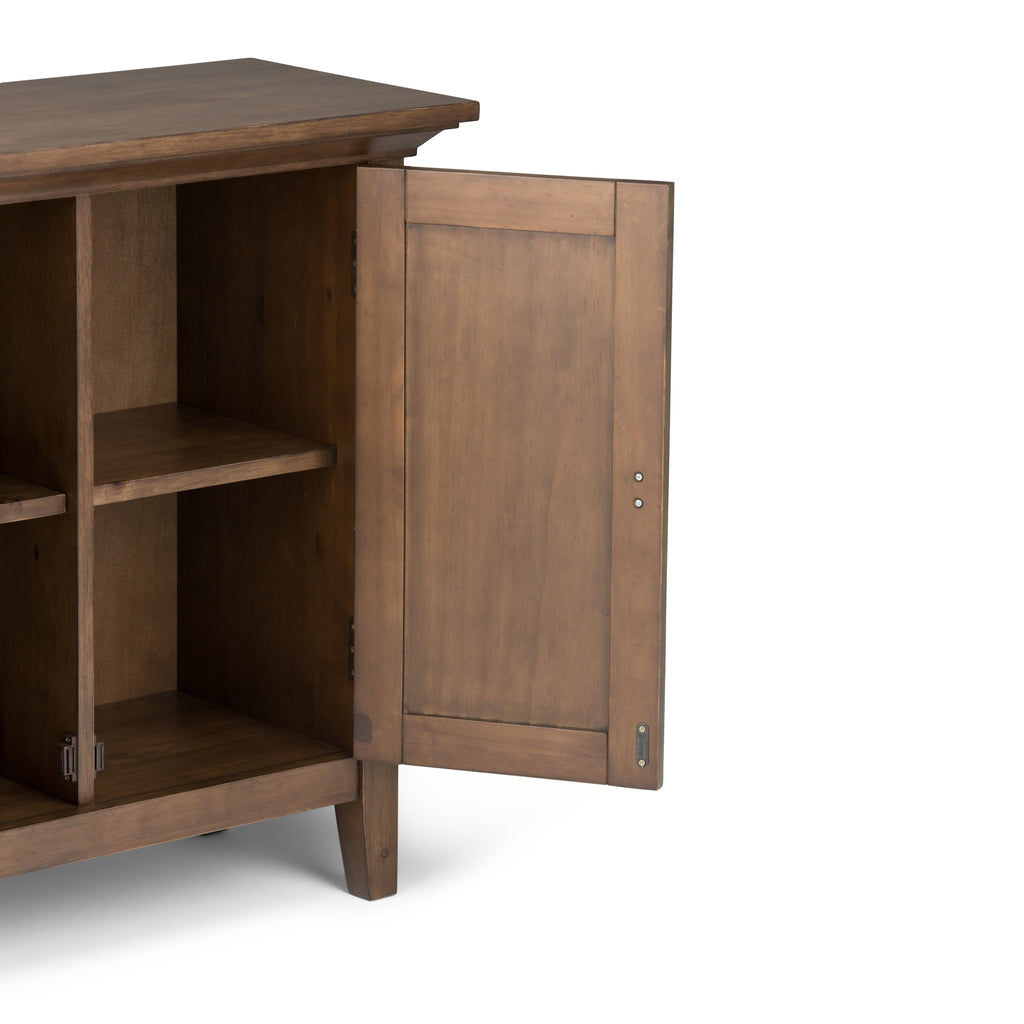 Redmond 32 Inch Wide Solid Wood Low Storage Cabinet in Rustic