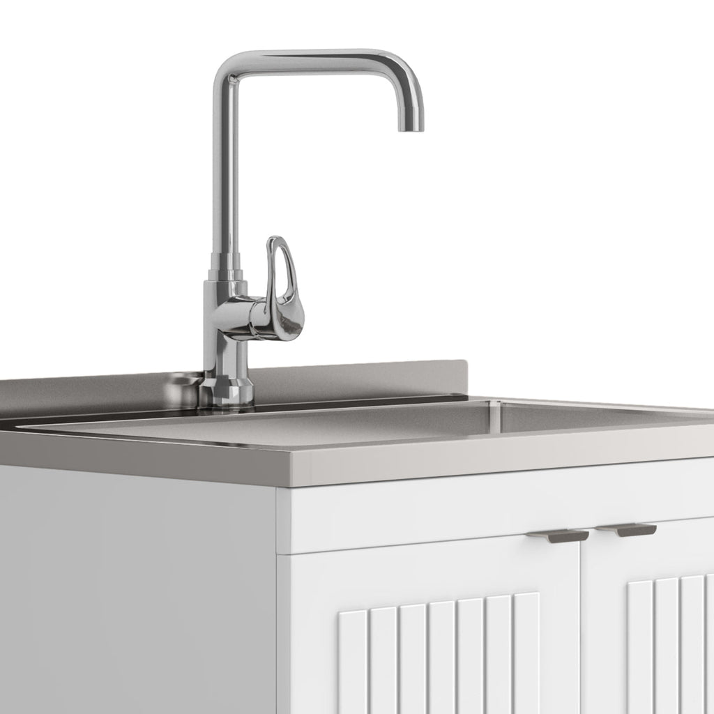 Murphy - 28" Laundry Cabinet with Faucet and Stainless Steel Sink