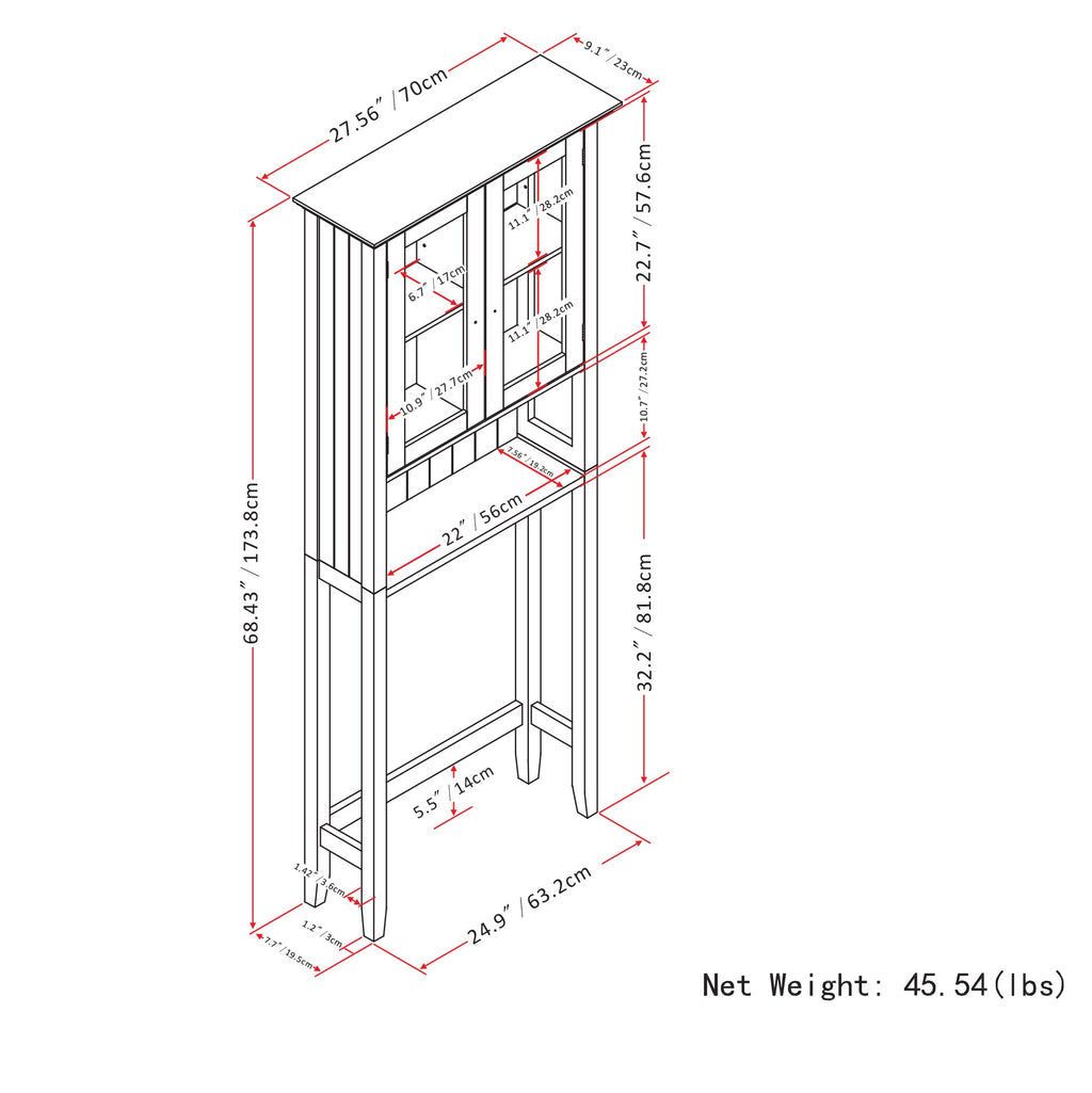 Acadian Space Saver Cabinet - Pure