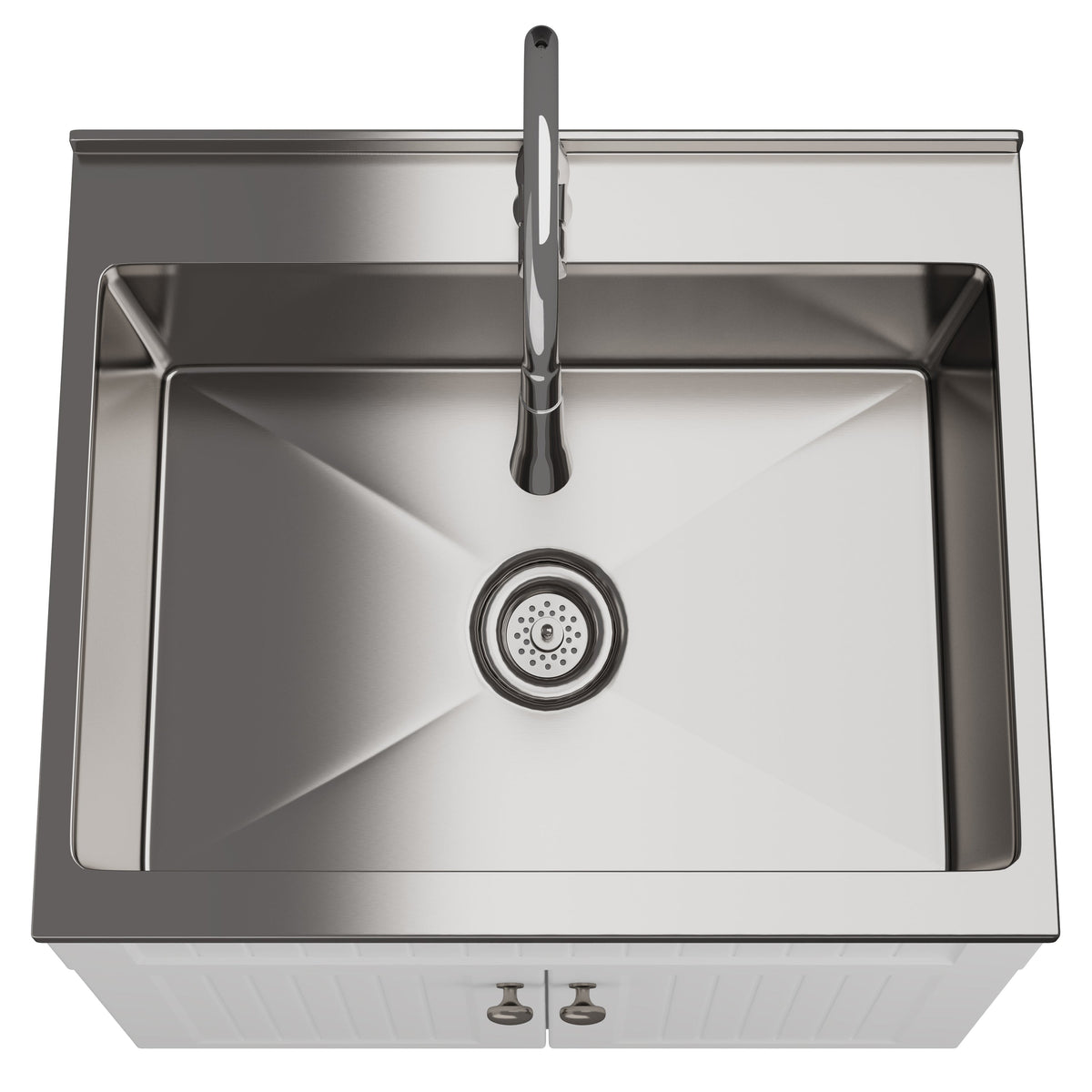 Beckham - 28" Laundry Cabinet with Faucet and Stainless Steel Sink
