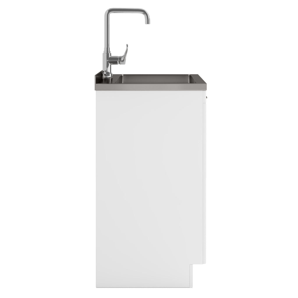 Murphy - 28" Laundry Cabinet with Faucet and Stainless Steel Sink