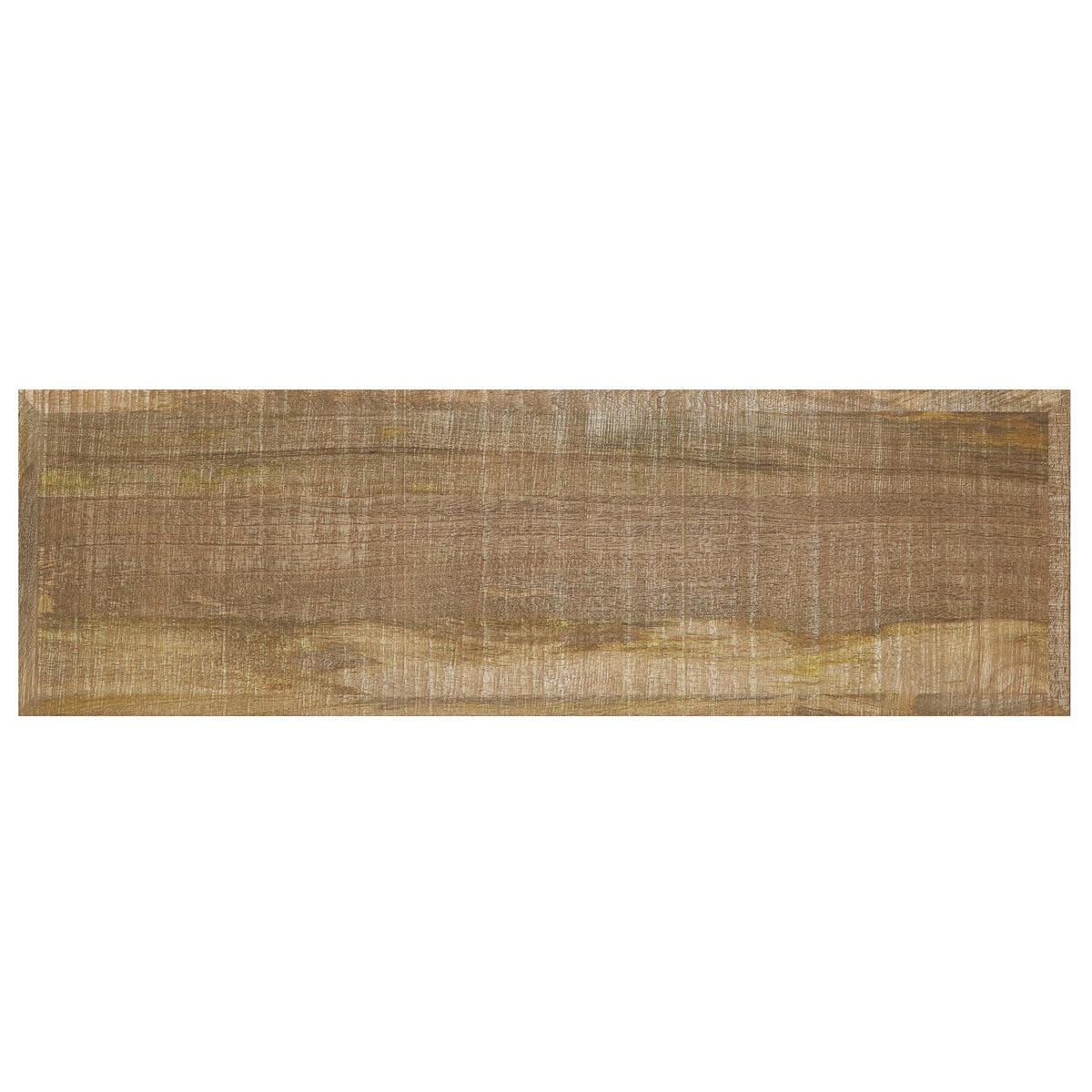Durham 43 Inch Wide Solid Mango Wood Bench in Distressed
