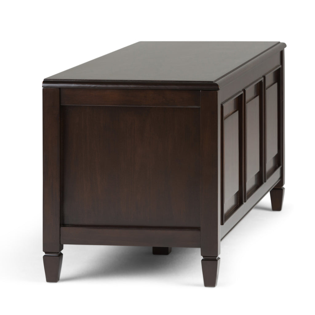 Connaught 51 Inch Wide Solid Wood Storage Bench Trunk