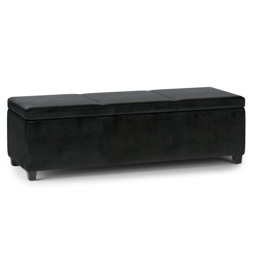 Avalon 54 Inch Wide Extra Large Storage Ottoman Bench