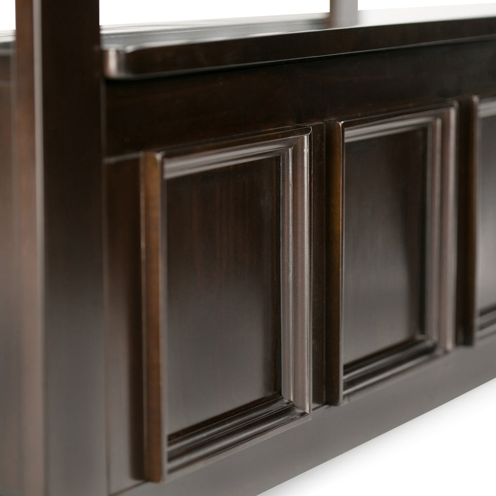 Amherst Solid Wood Entryway Storage Bench in Hickory