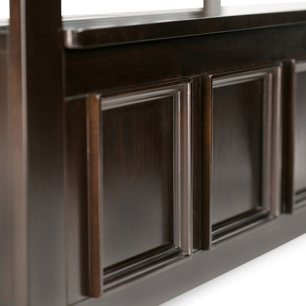 Amherst Solid Wood Entryway Storage Bench in Hickory