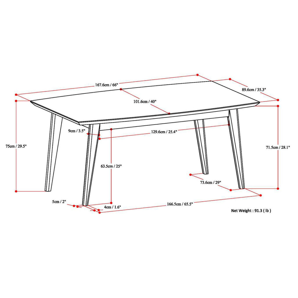 Draper Dining Table in Java