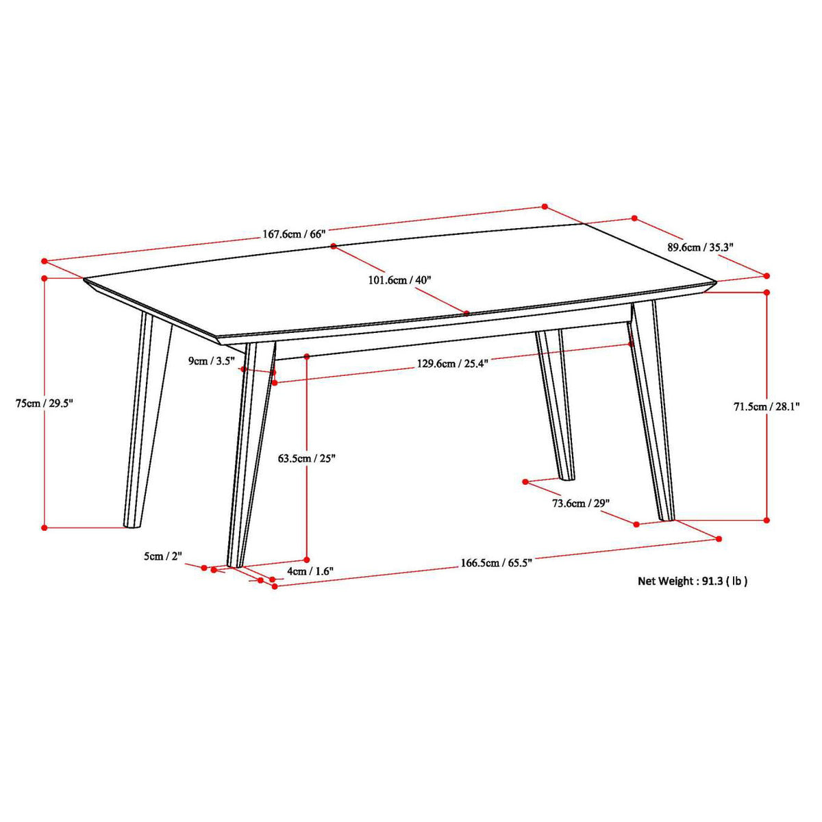 Draper Dining Table in Java