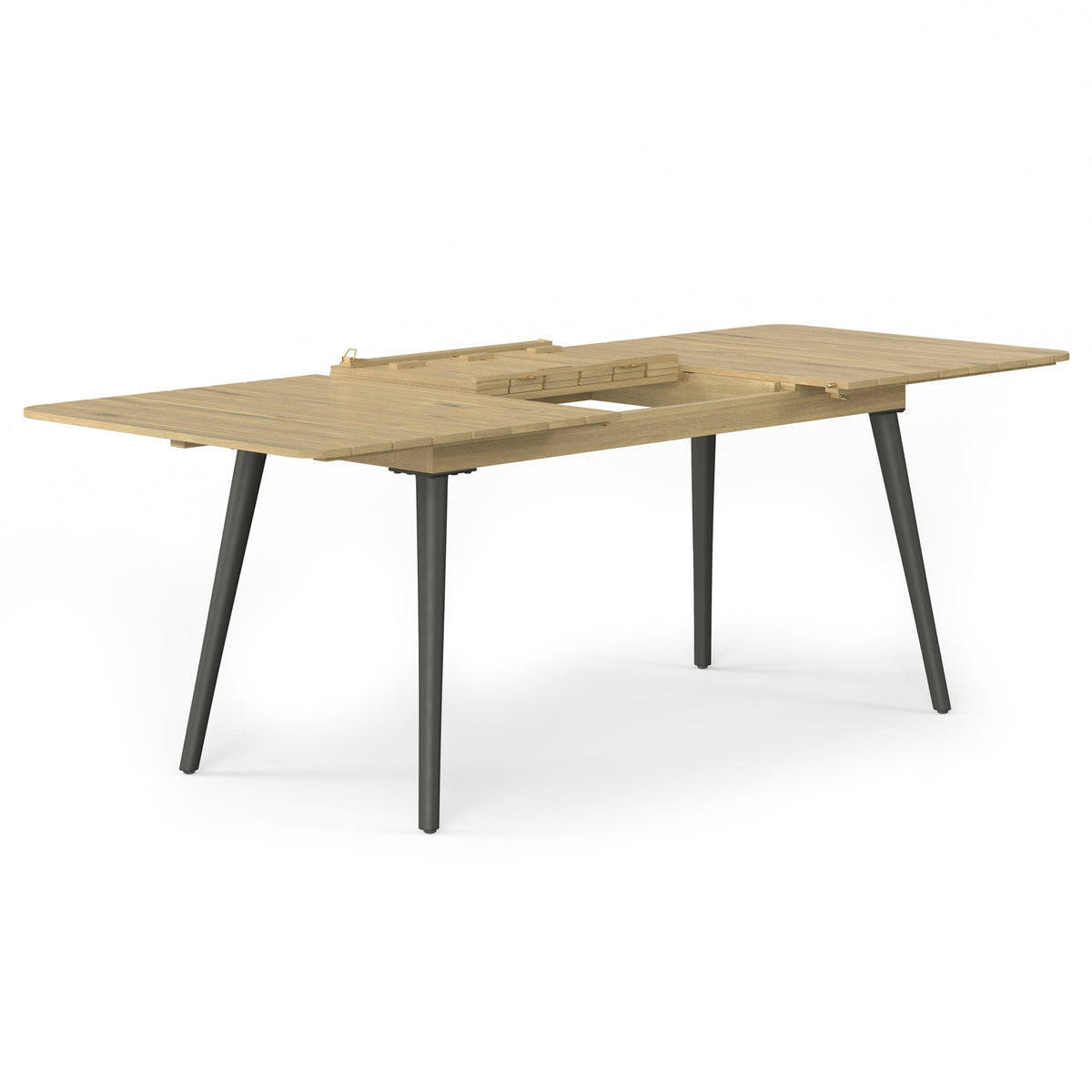 Beachside Outdoor Extendable Dining Table - Light Teak