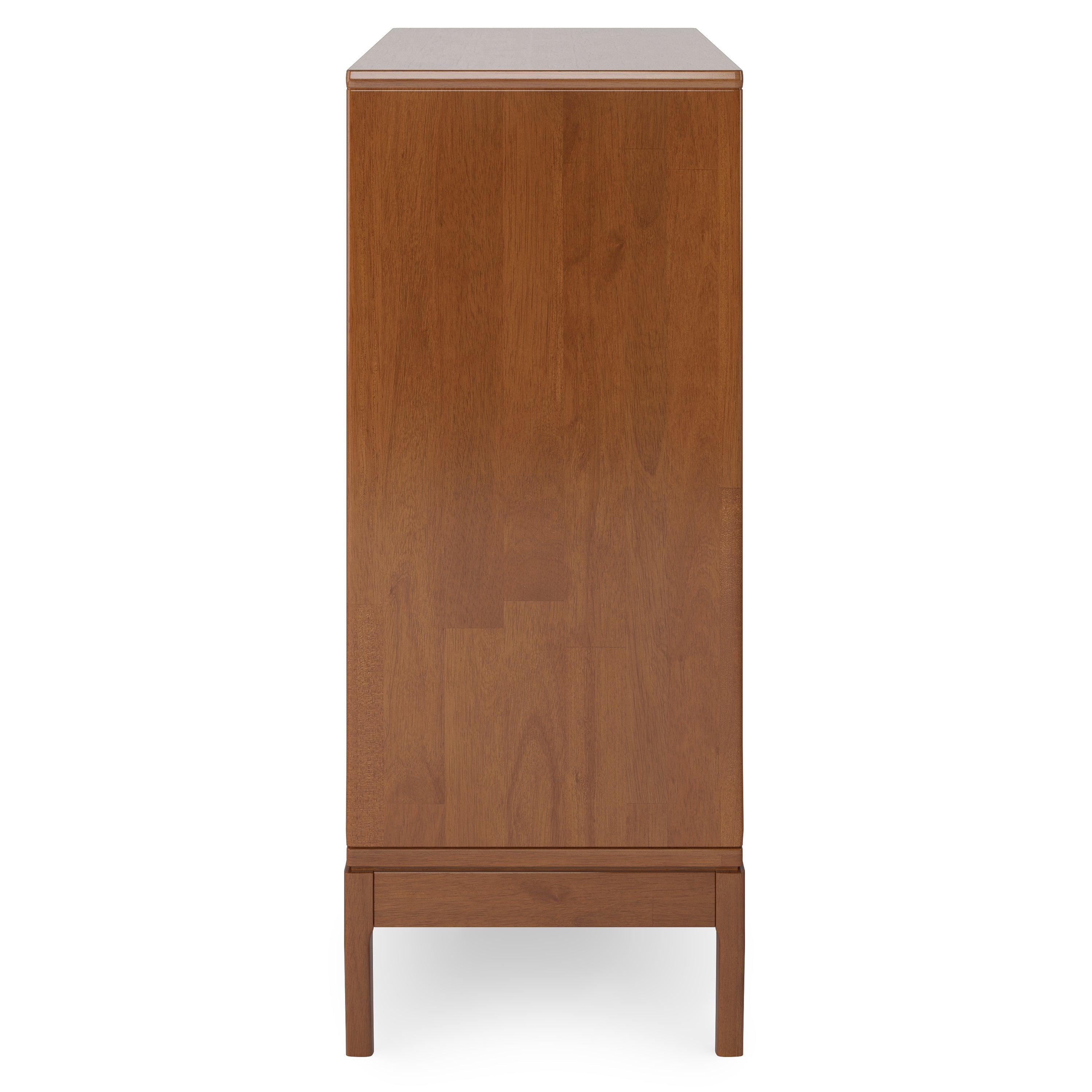 Harper 48 Inch Wide Solid Hardwood Mid-Century Modern Medium Storage Cabinet in Teak
