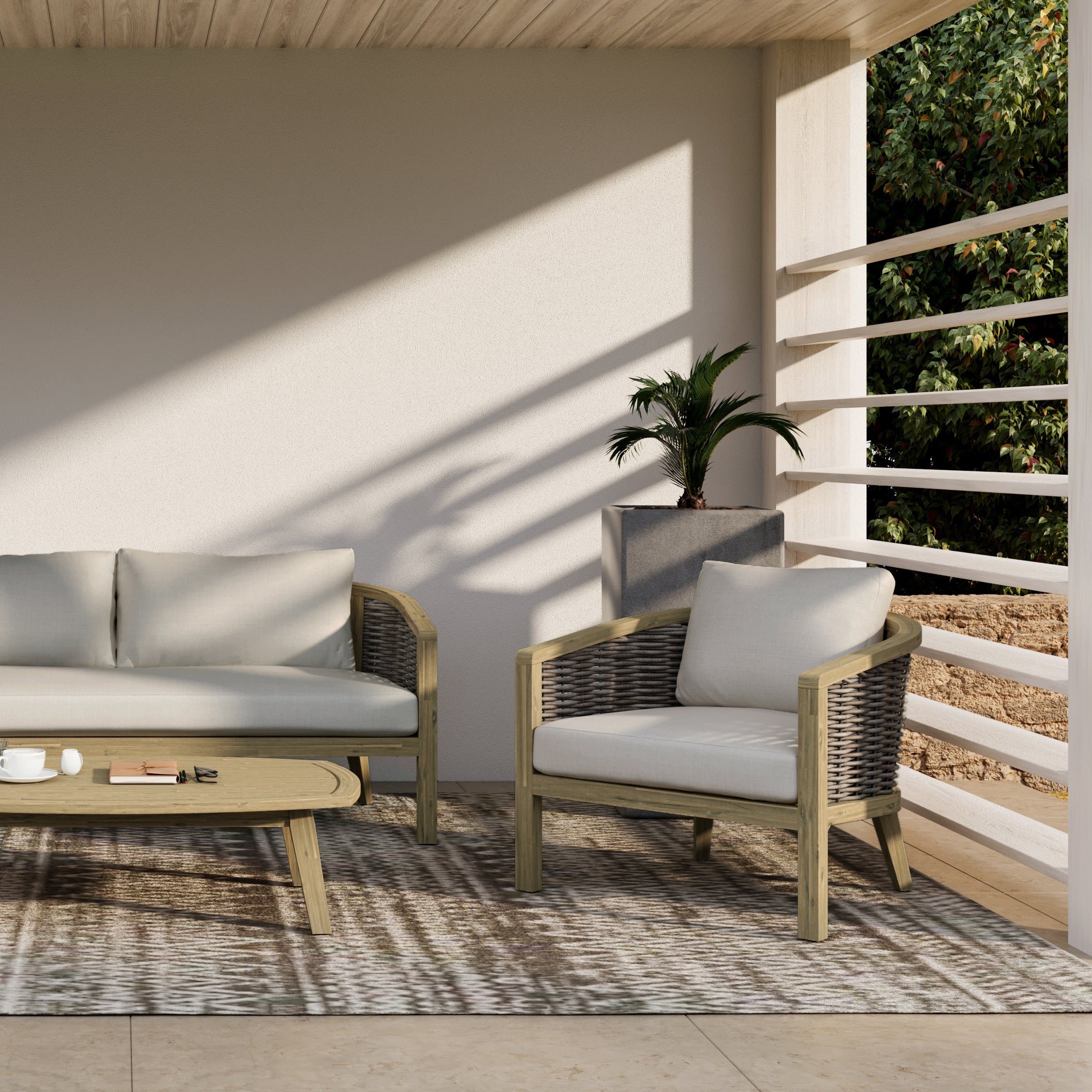 Parkside Outdoor Conversation Chair (Set of 2)