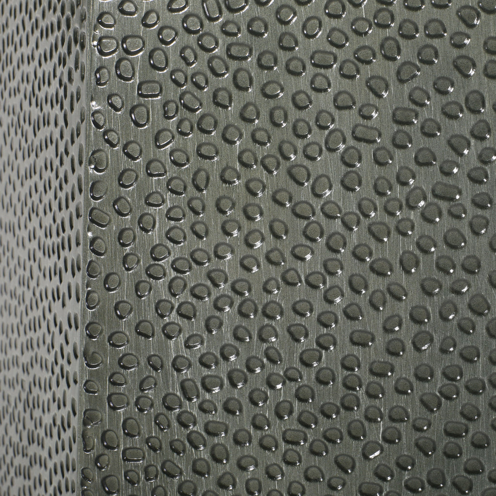 Metal Hammered End Table