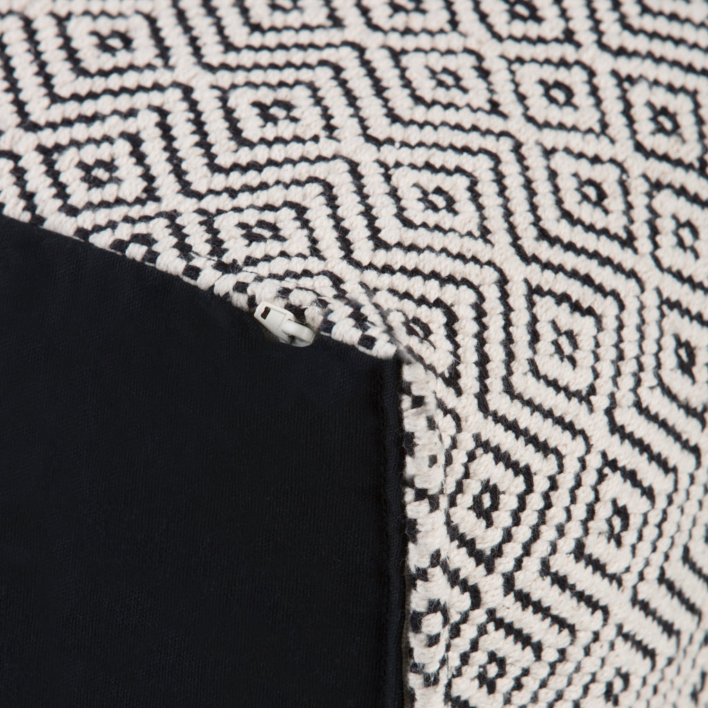 Brynn 18 Inch Wide Square Pouf in Patterned
