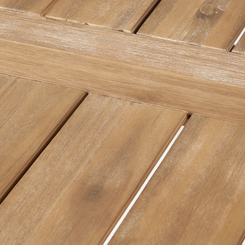 Bettina Dining Table with Slat Panel Design